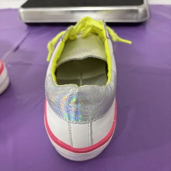 Dolce Vita Women's Zina Sneakers NEON MULTI LEATHER Sz 10 - Picture 7 of 13